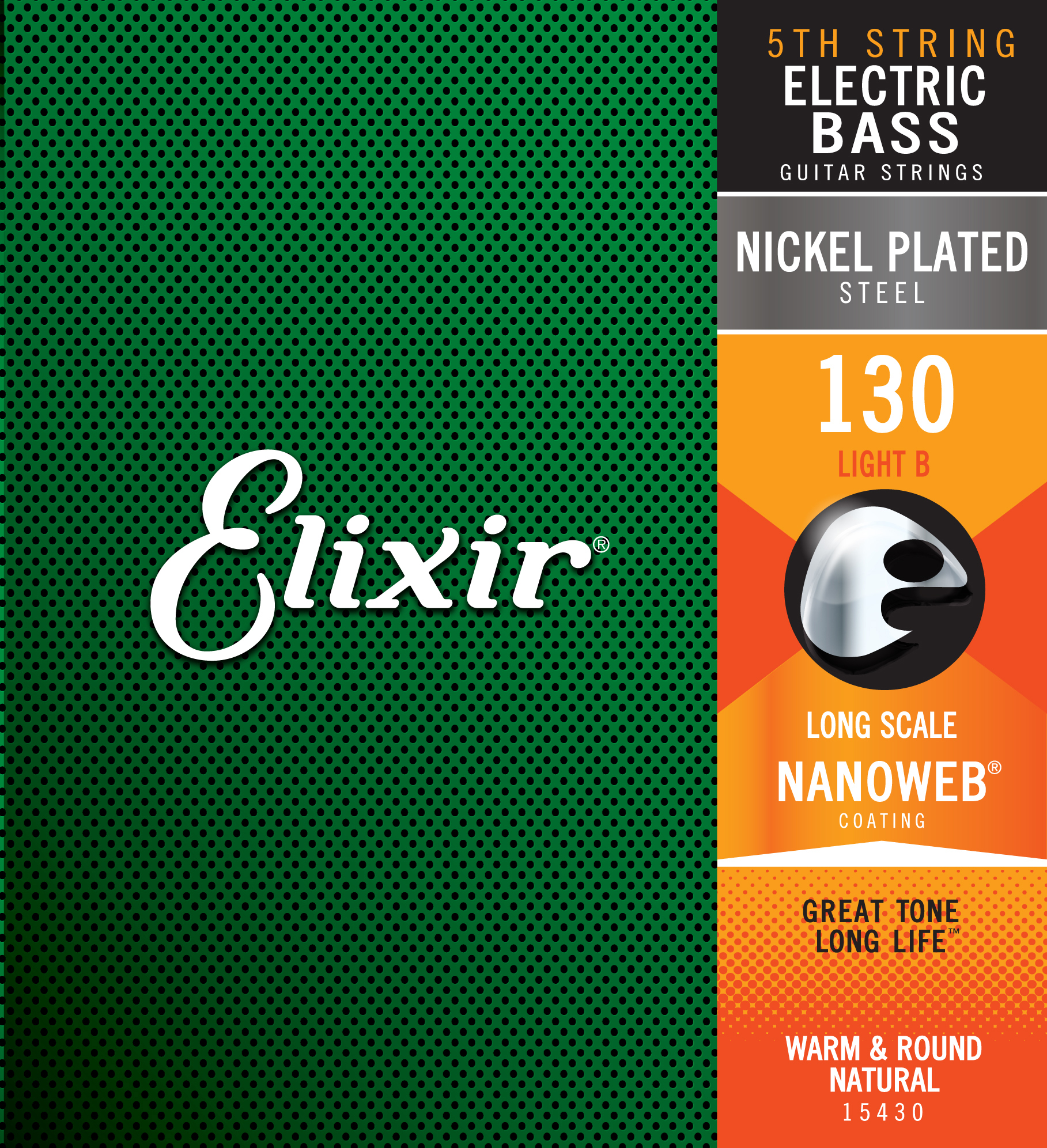Elixir Corde Au DÉtail Bass (x1) Nickel Plated Steel Light 130 - Cordes Basse Électrique - Main picture