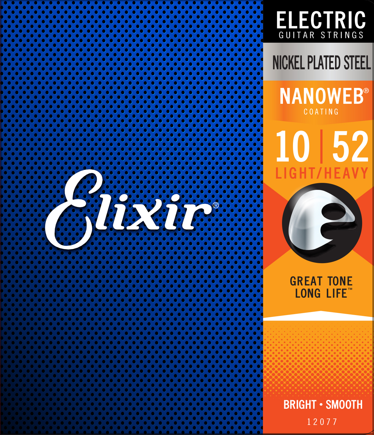 Elixir Jeu De 6 Cordes Electric (6) 12077 Nanoweb Nickel Plated Steel Light Heavy 10-52 - Cordes Guitare Électrique - Main picture