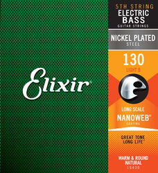 Cordes basse électrique Elixir Bass (X1) Nickel Plated Steel 130 - Corde au détail