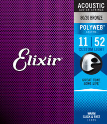 Polyweb Acoustic 11025 Jeu de Cordes Custom Light