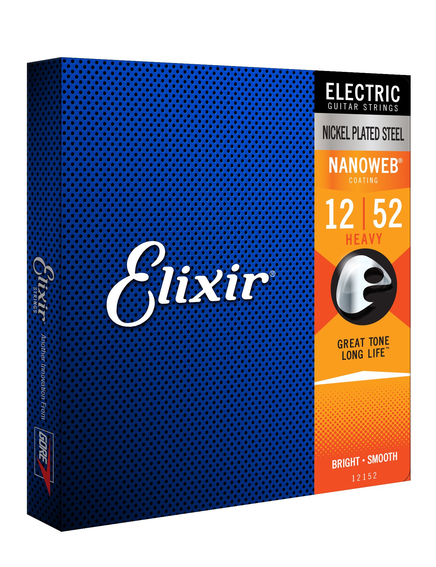 Elixir Jeu De 6 Cordes Electric (6) 12152 Nanoweb Nickel Plated Steel  Heavy 12-52 - Cordes Guitare Électrique - Variation 1