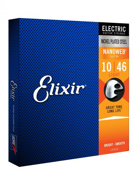 Cordes guitare électrique Elixir Electric (6) Nanoweb Nickel Plated Steel 10-46 - jeu de 6 cordes