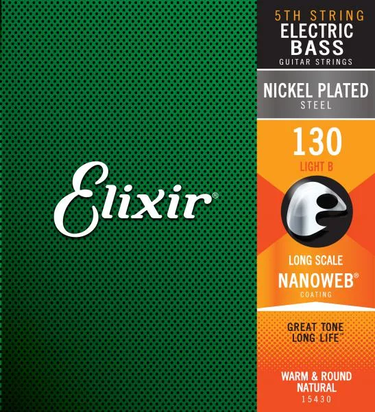 Cordes basse électrique Elixir Bass (X1) Nickel Plated Steel 130 - Corde au détail