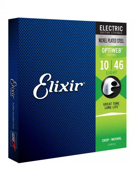 Cordes guitare électrique Elixir 19052 Electric Guitar 6-String Set Optiweb NPS 10-46 - jeu de 6 cordes