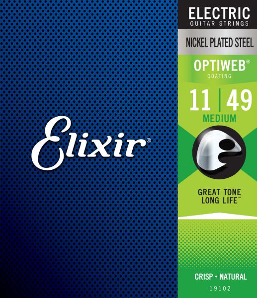 Cordes guitare électrique Elixir Electric (6) Optiweb NPS 11-49 - Jeu de 6 cordes