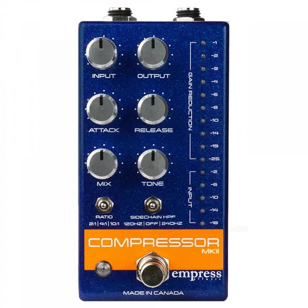 Pédale compression / sustain / noise gate  Empress Compressor MKII Blue