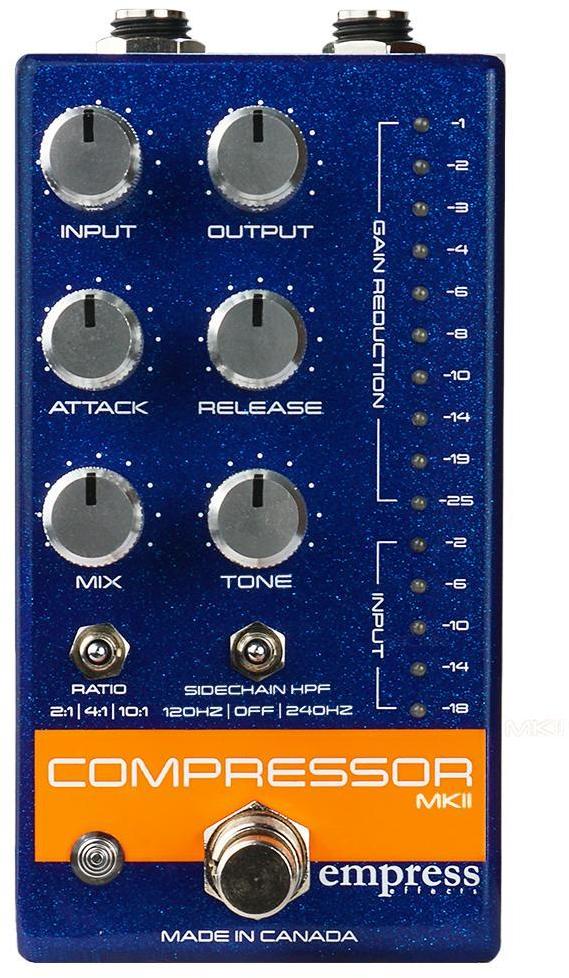 Pédale compression / sustain / noise gate Empress Compressor MKII Blue