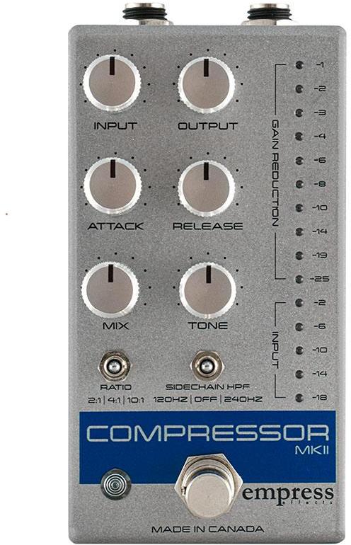 Pédale compression / sustain / noise gate Empress Compressor MKII Silver