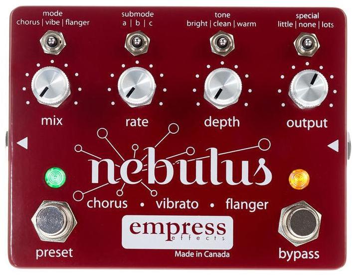 Pédale chorus / flanger / phaser / tremolo Empress Nebulus