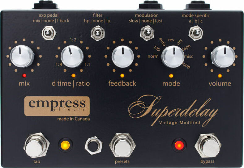 Empress Superdelay Vintage Modified - PÉdale Reverb / Delay / Echo - Main picture