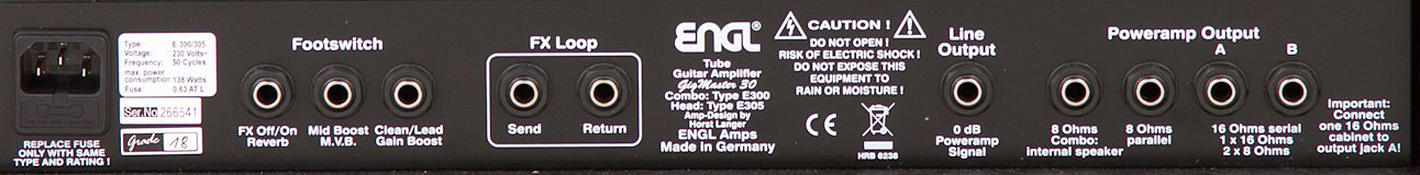 Engl Gigmaster E305 Head 30w Black - Ampli Guitare Électrique TÊte / PÉdale - Variation 1