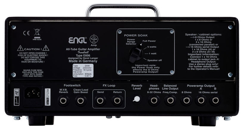 Engl Ironball E606 Head 20w Black - Ampli Guitare Électrique TÊte / PÉdale - Variation 2