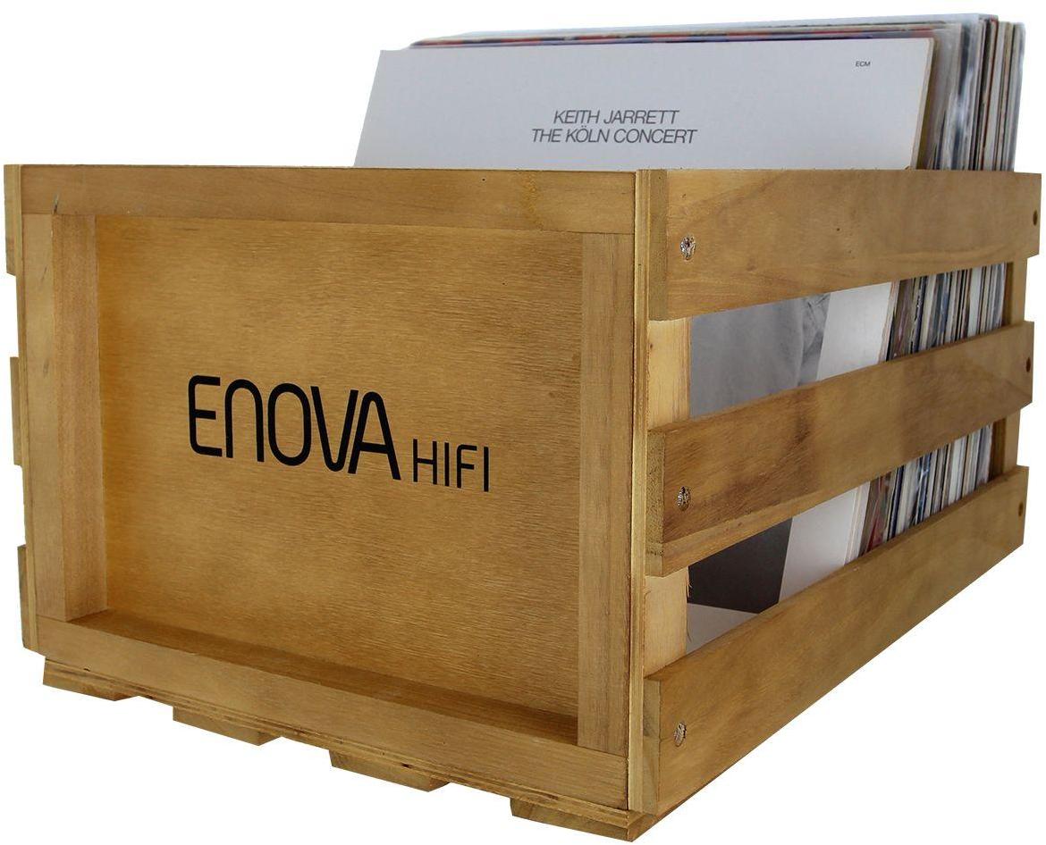 Mobilier rangement dj Enova hifi Caisse stockage 120 lp(bois)