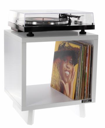 Mobilier rangement dj Enova hifi Vinyle Lover Wh