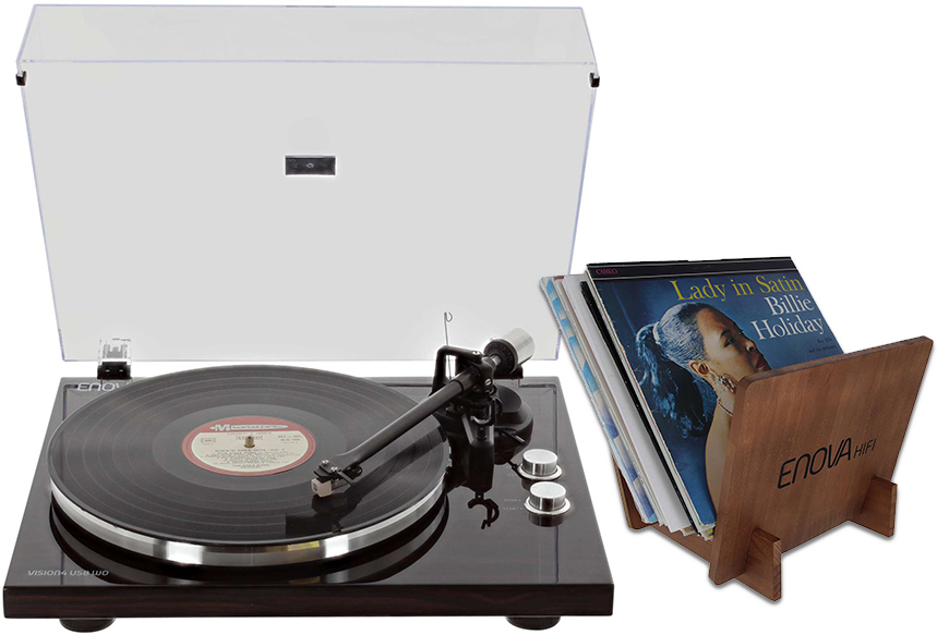 Enova Hifi Vision 4 Usb Wd(finition Bois) + Support Vinyle 25lp (bois) - Platines Vinyles Hifi - Main picture