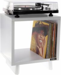 Mobilier rangement dj Enova hifi Vinyle Lover Wh