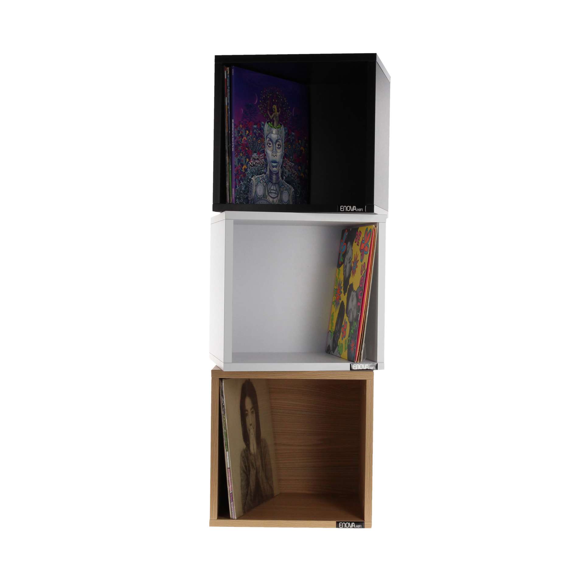 Enova Hifi Vinyle Box 120bl - Mobilier Rangement Dj - Variation 2