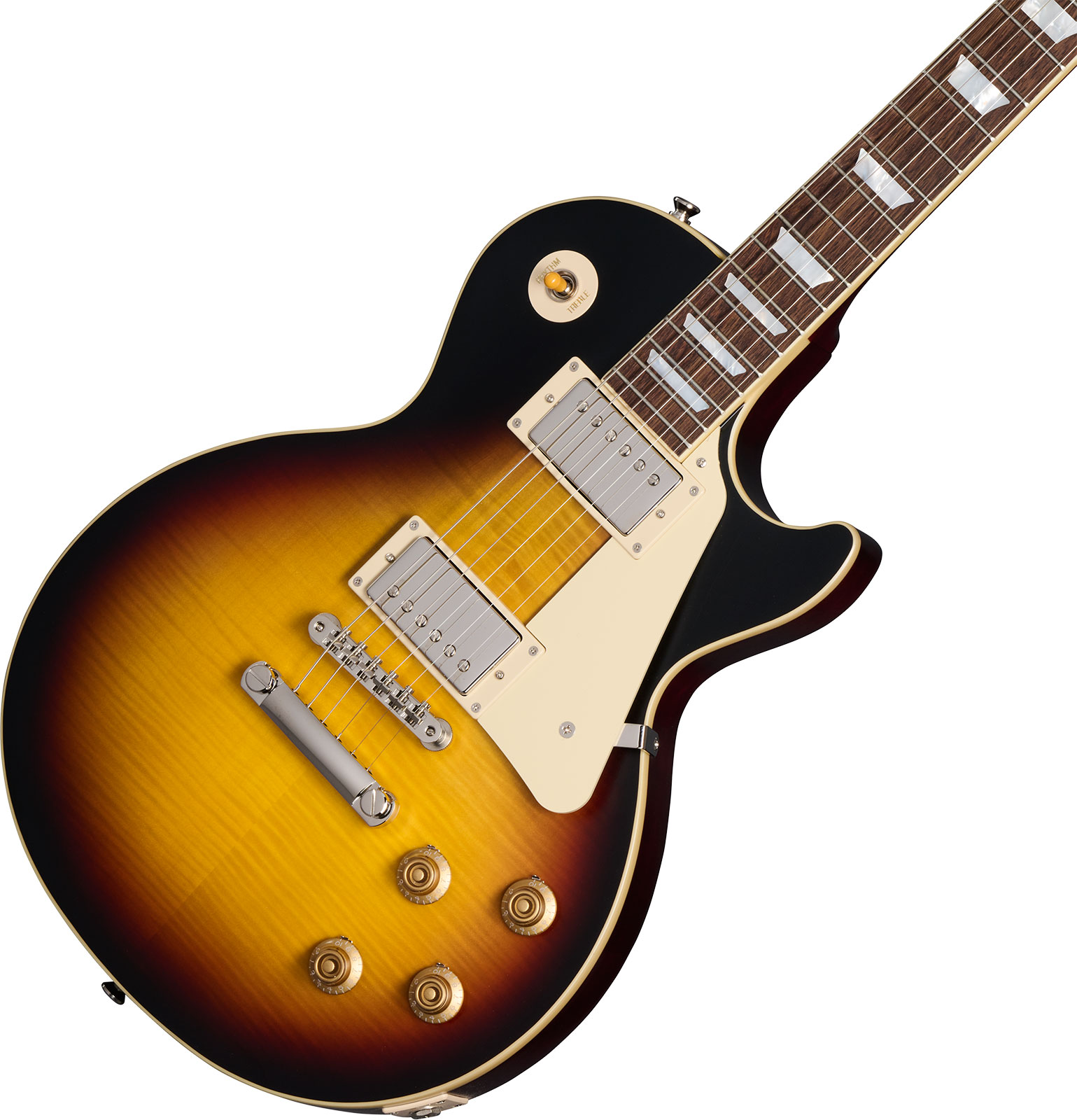 Epiphone 1959 Les Paul Standard Inspired By 2h Gibson Ht Lau - Vos Tobacco Burst - Guitare Électrique Single Cut - Variation 3