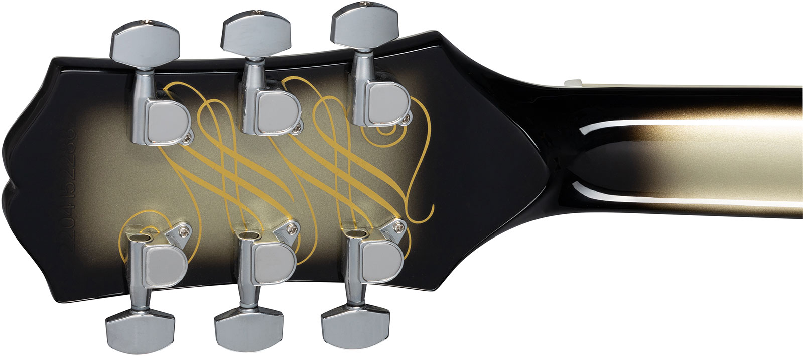 Epiphone Adam Jones Les Paul Custom Korin Faught Sensation Ltd 2h Ht Eb - Antique Silverburst - Guitare Électrique Single Cut - Variation 5