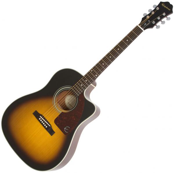 Epiphone J-15 EC Deluxe - vintage sunburst Folk guitar