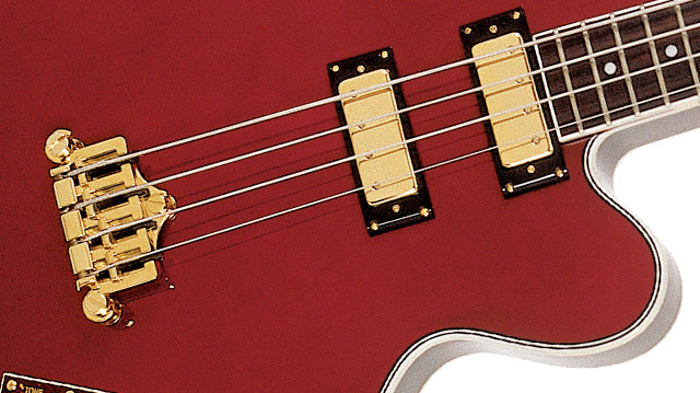 Epiphone Allen Woody Rumblekat Bass Signature Short Scale Rw - Wine Red - Basse Électrique 1/2 Caisse - Variation 1