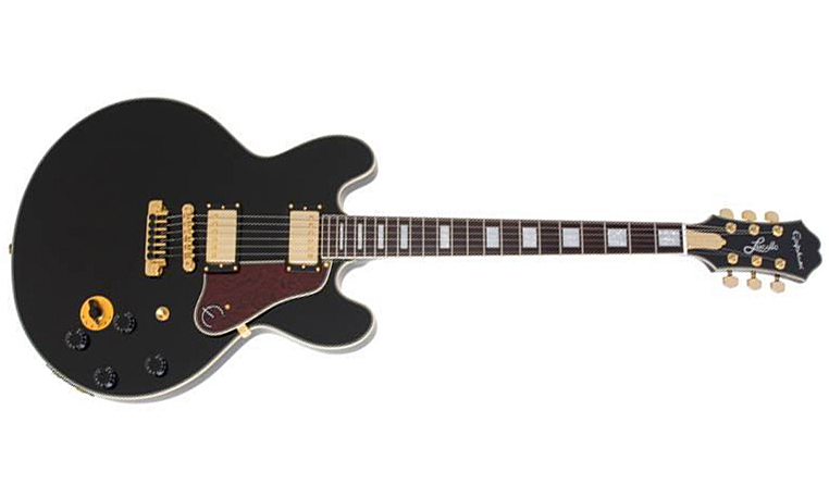 Epiphone B.b. King Lucille Gh - Ebony - Guitare Électrique 1/2 Caisse - Variation 1