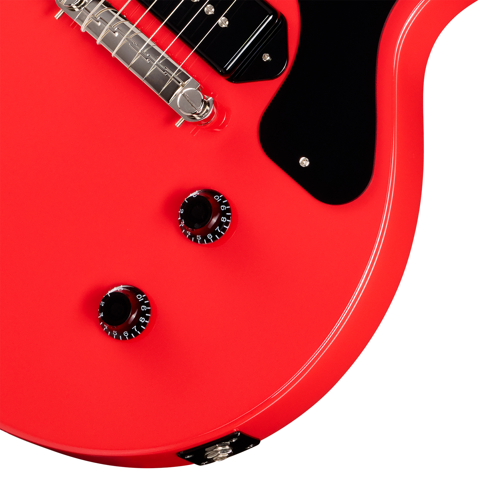 Epiphone Billy Joe Armstrong Les Paul Jr Signature 1s Ht Rw - Radiant Red - Guitare Électrique Single Cut - Variation 3