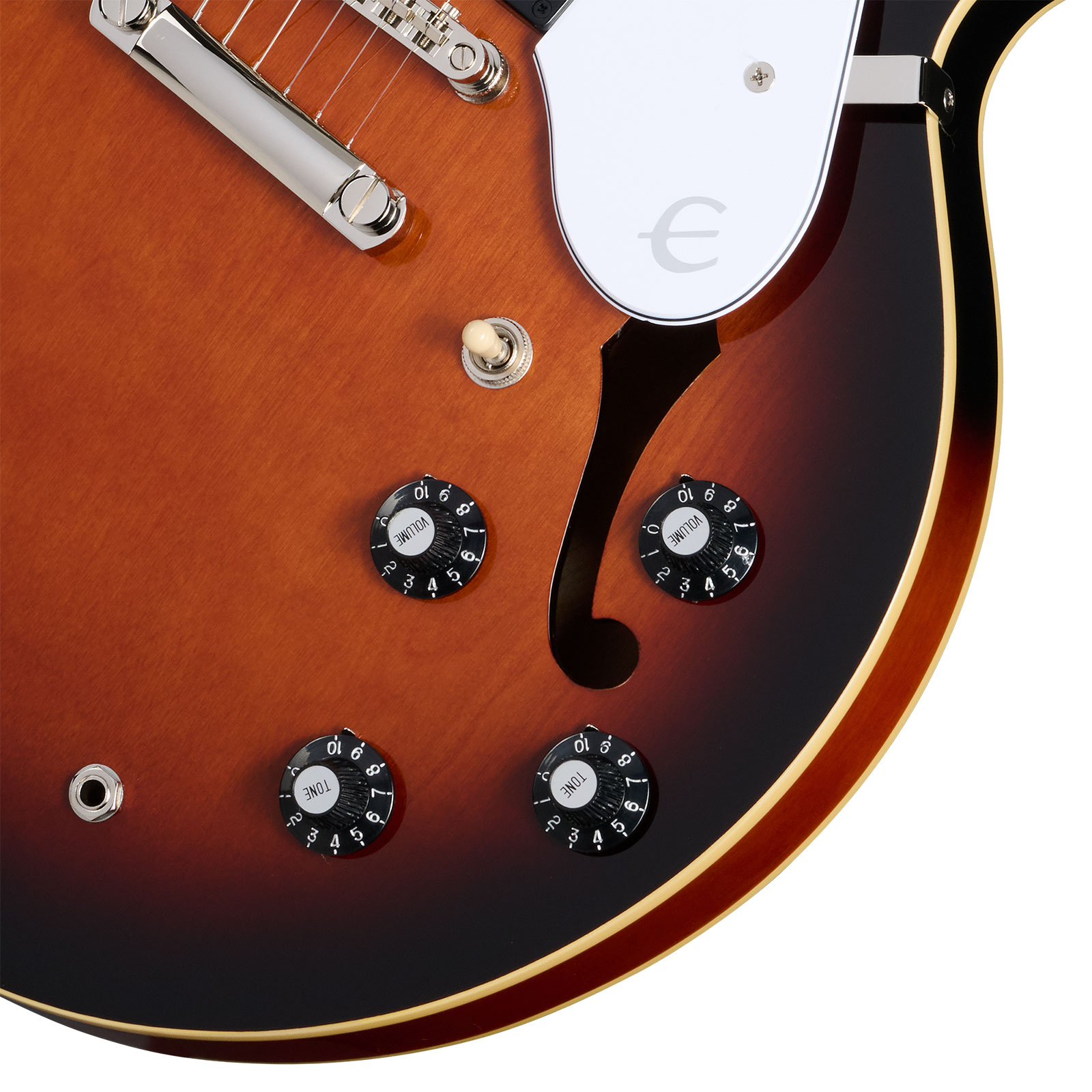 Epiphone Bonehead Riviera Signature 2h Ht Rw - Dark Tobacco Sunburst - Guitare Électrique 1/2 Caisse - Variation 2