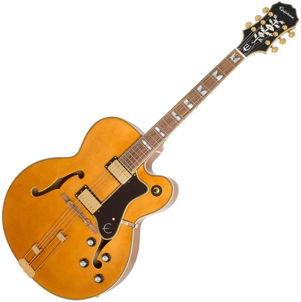 ギター Epiphone Broadway Vintage Natural Epiphone Broadway Hollowbody Electric Guitar - Vintage