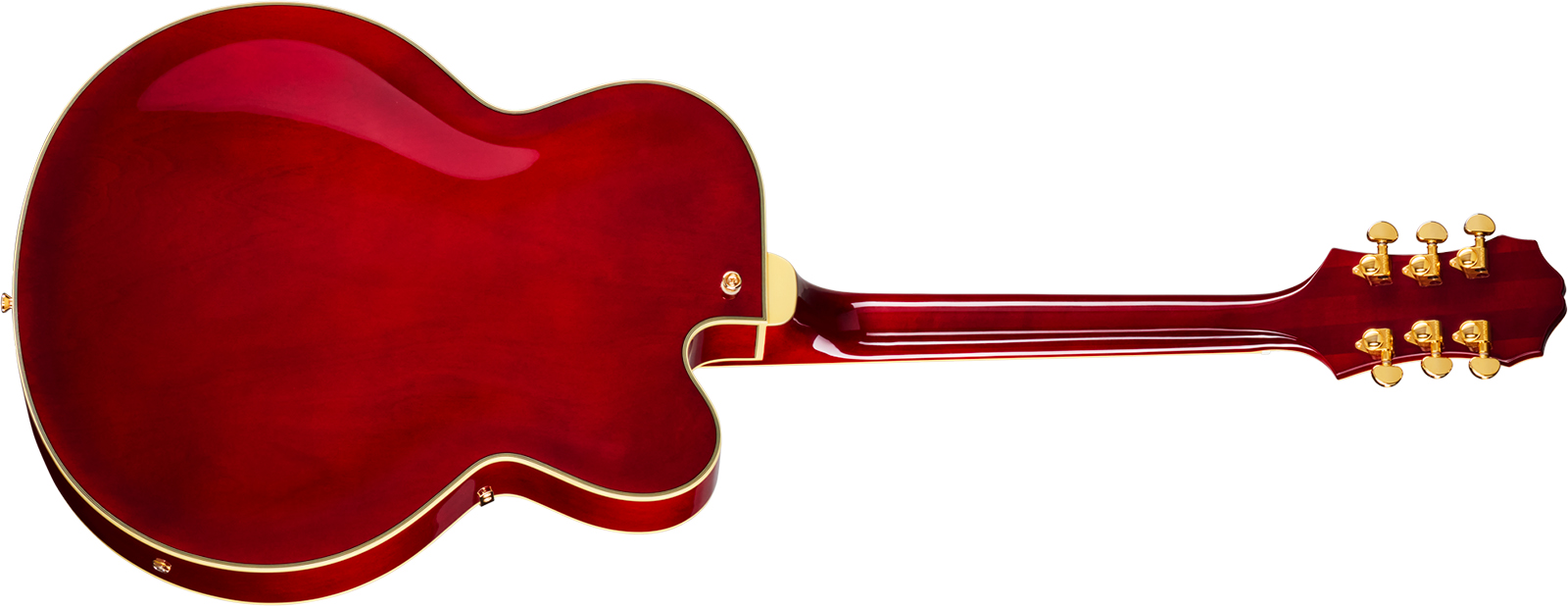 Epiphone Broadway Lh Original Archtops Gaucher 2h Ht Rw - Wine Red - Guitare Électrique 3/4 Caisse & Jazz - Variation 1