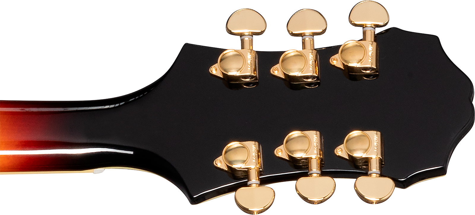 Epiphone Broadway Lh Original Archtops Gaucher 2h Ht Rw - Vintage Sunburst - Guitare Électrique 3/4 Caisse & Jazz - Variation 5