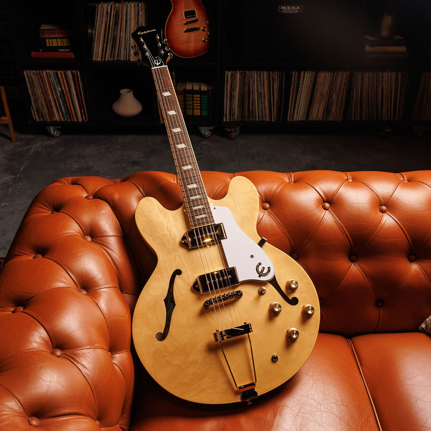 Epiphone Casino Archtop 2023 2s P90 Ht Lau - Natural - Guitare Électrique 1/2 Caisse - Variation 5