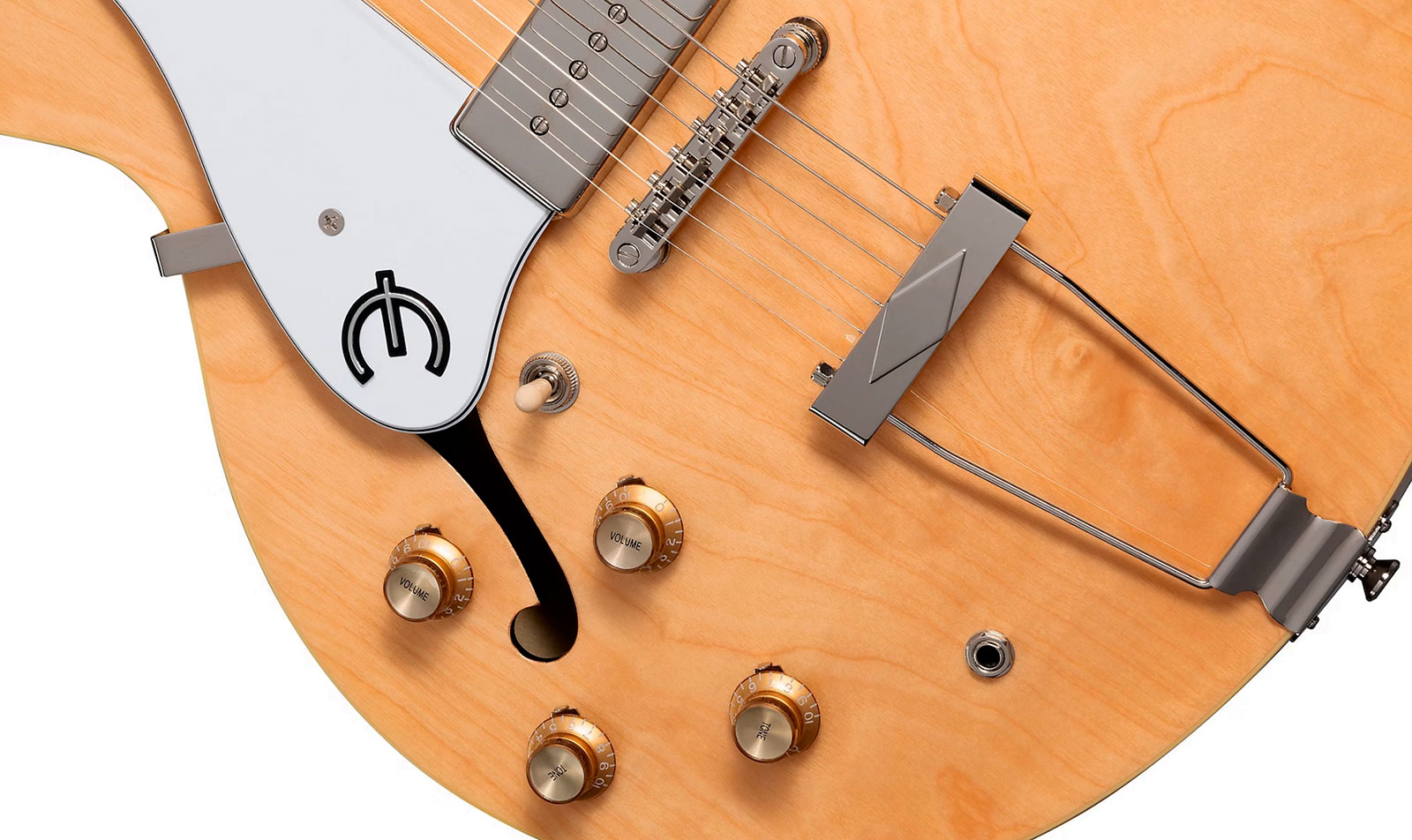Epiphone Casino Archtop 2023 Lh Gaucher 2s P90 Ht Lau - Natural - Guitare Électrique 1/2 Caisse - Variation 4