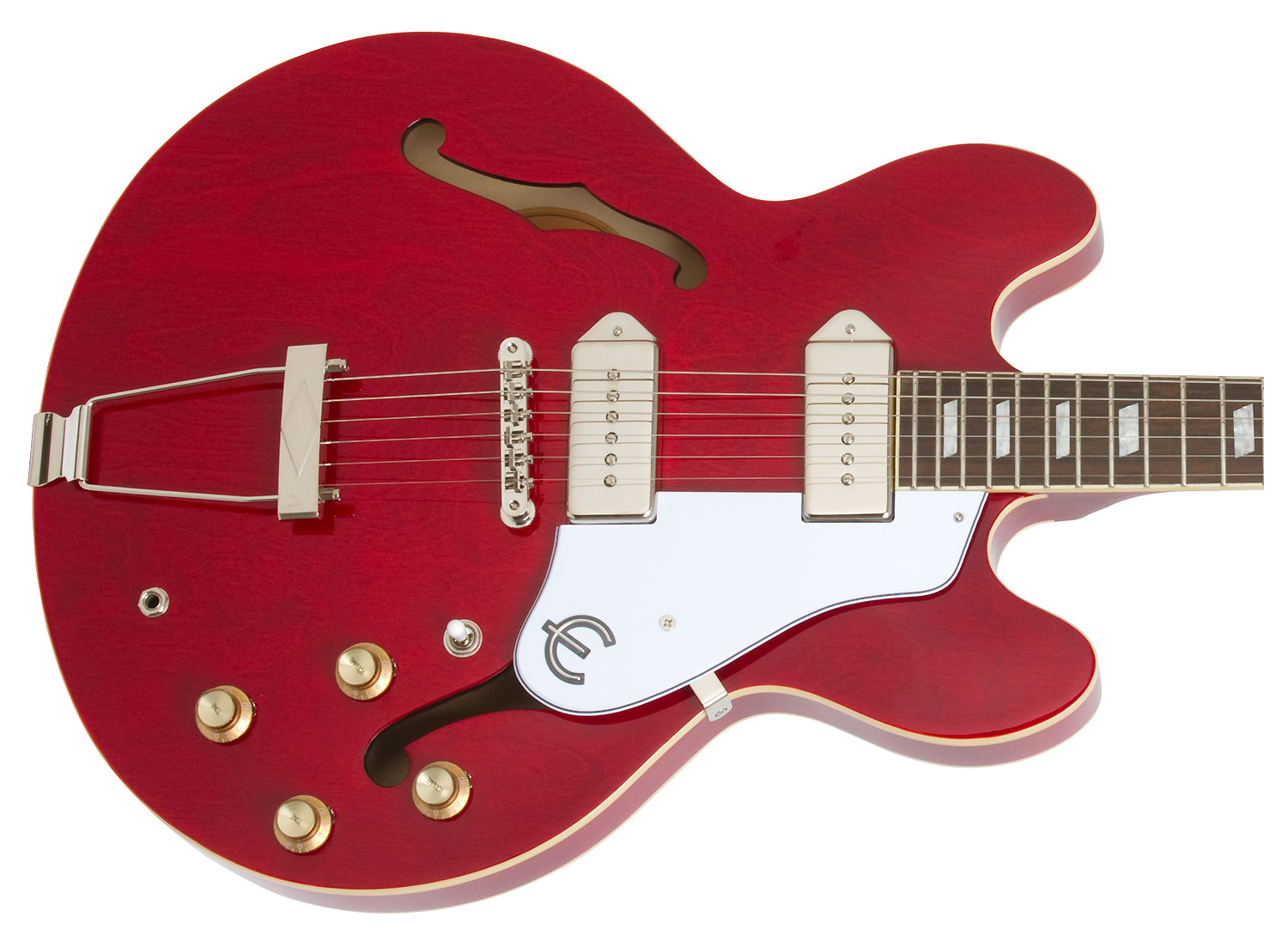 Epiphone Casino Ch - Cherry - Guitare Électrique 1/2 Caisse - Variation 2