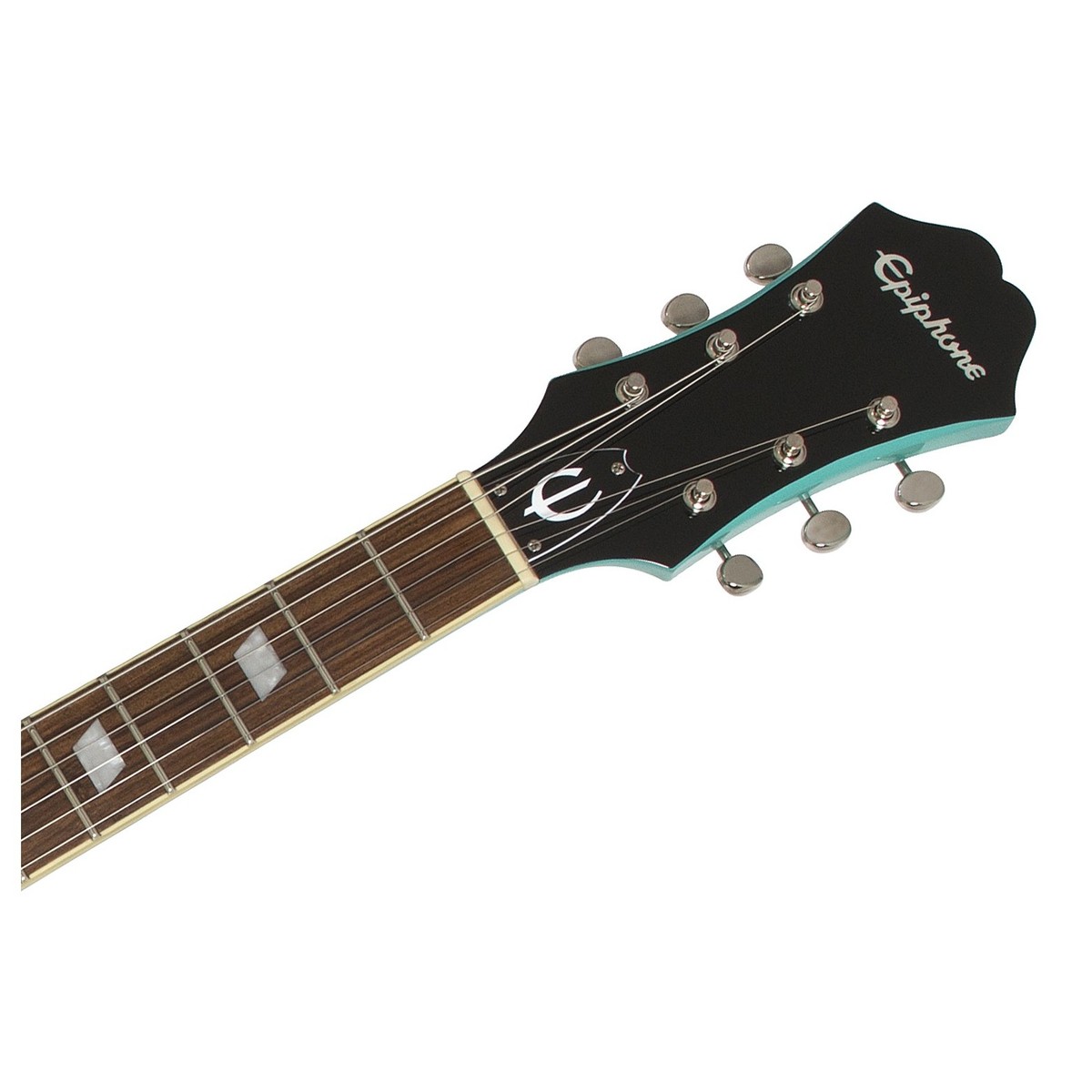 Epiphone Casino Coupe Archtop 2019 2p90 Ht Pf - Turquoise - Guitare Électrique 1/2 Caisse - Variation 2
