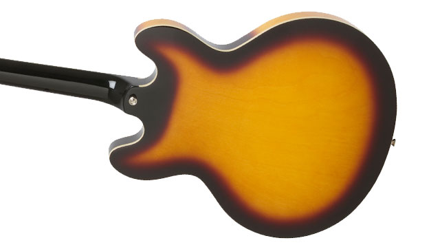 Epiphone Casino Lh Gaucher 2p90 Ht Pf - Vintage Sunburst - Guitare Électrique Gaucher - Variation 1