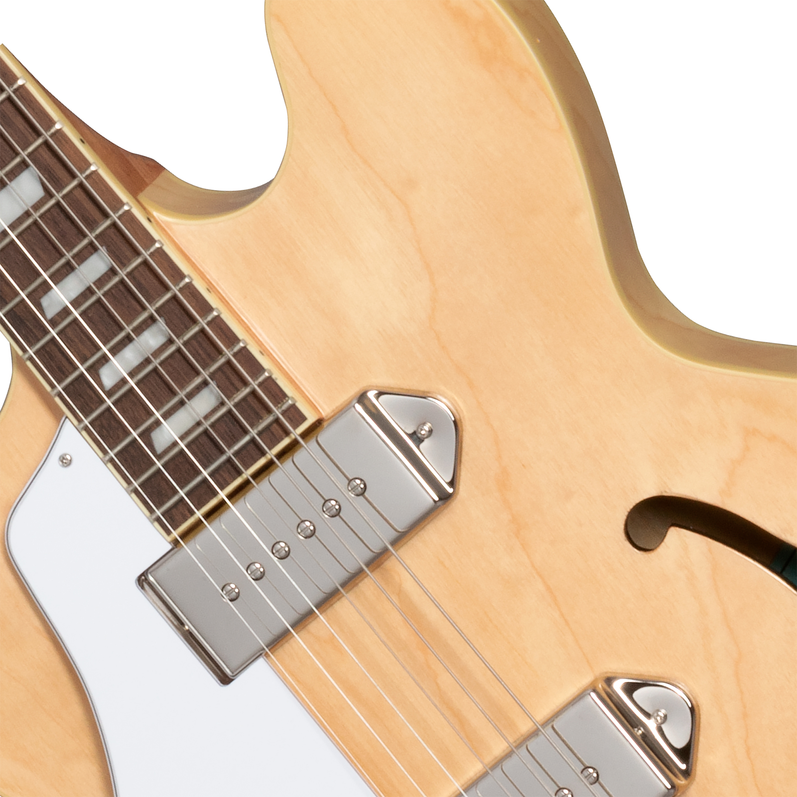 Epiphone Casino Lh Original Archtops Gaucher 2s P90 Ht Rw - Natural - Guitare Électrique 1/2 Caisse - Variation 2