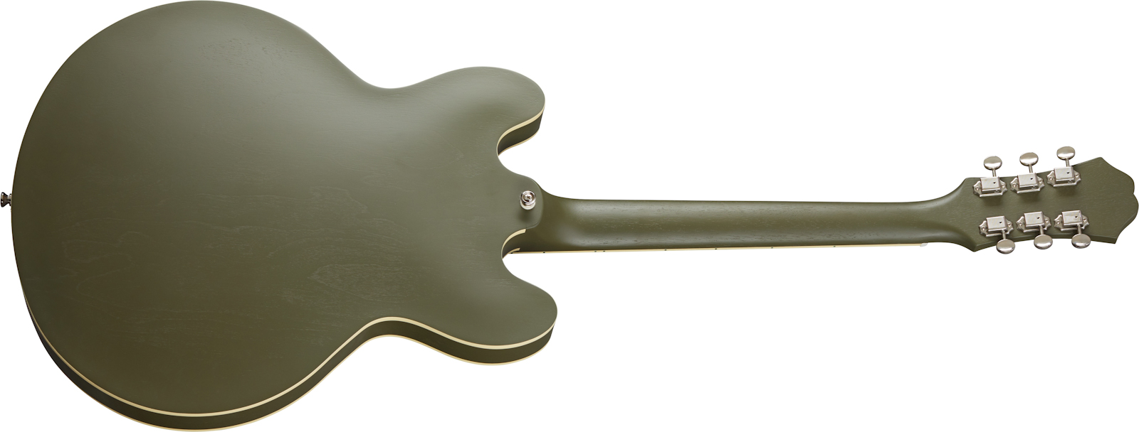 Epiphone Casino Original Archtop 2s P90 Ht Lau - Worn Olive Drab - Guitare Électrique 1/2 Caisse - Variation 1