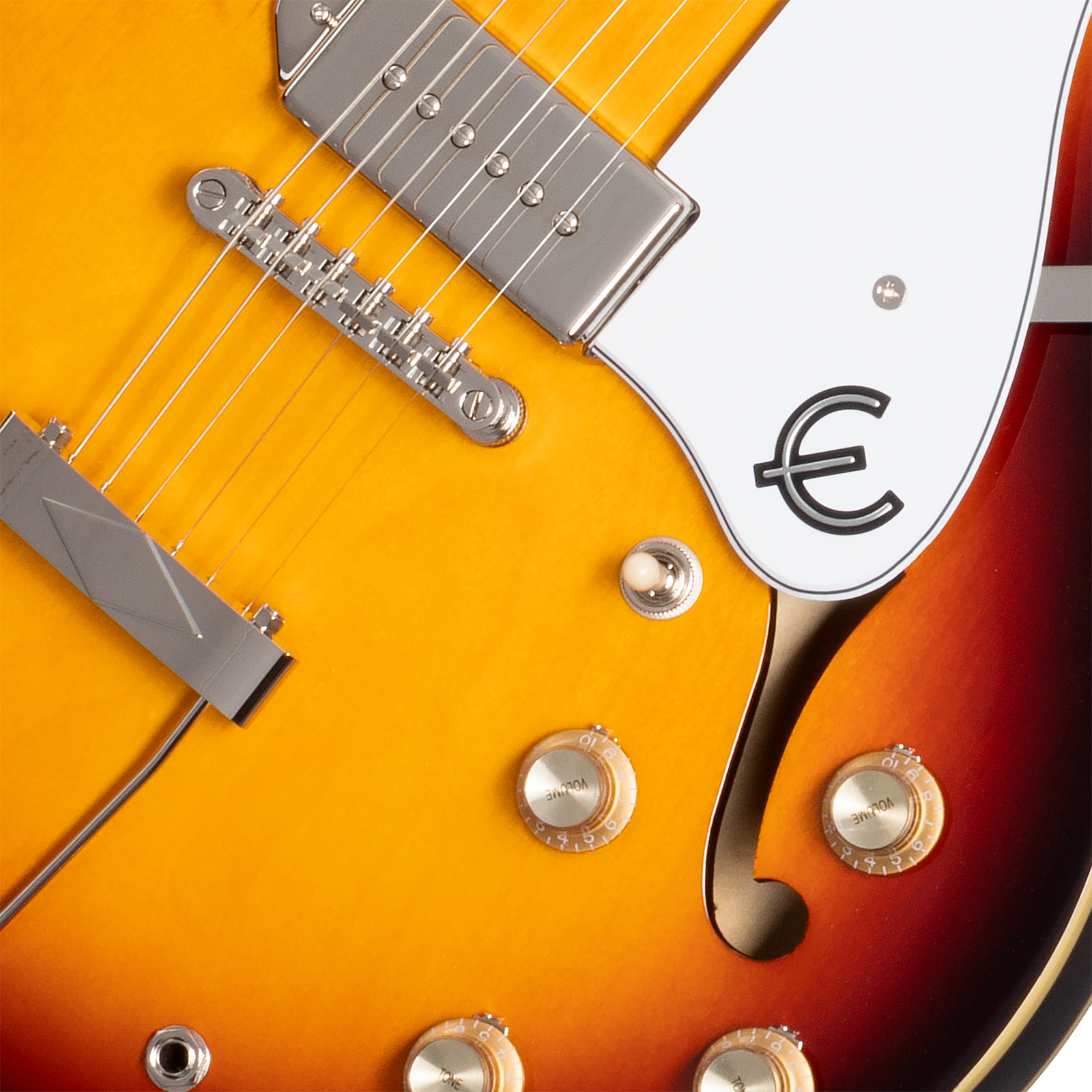 Epiphone Casino Original Archtops 2s P90 Ht Rw - Vintage Sunburst - Guitare Électrique 1/2 Caisse - Variation 3