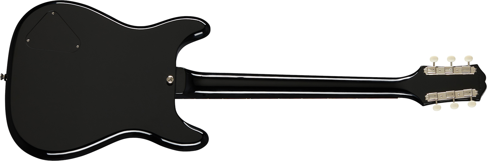 Epiphone Coronet S P90 Ht Lau - Ebony - Guitare Électrique RÉtro Rock - Variation 1