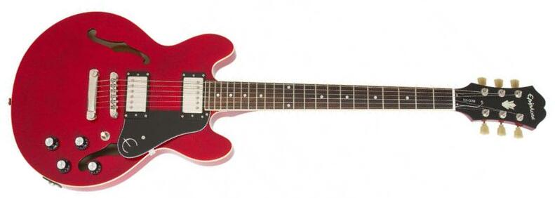 Epiphone Es-339 Inspired By Gibson 2020 2h Ht Rw - Cherry - Guitare Électrique 1/2 Caisse - Main picture