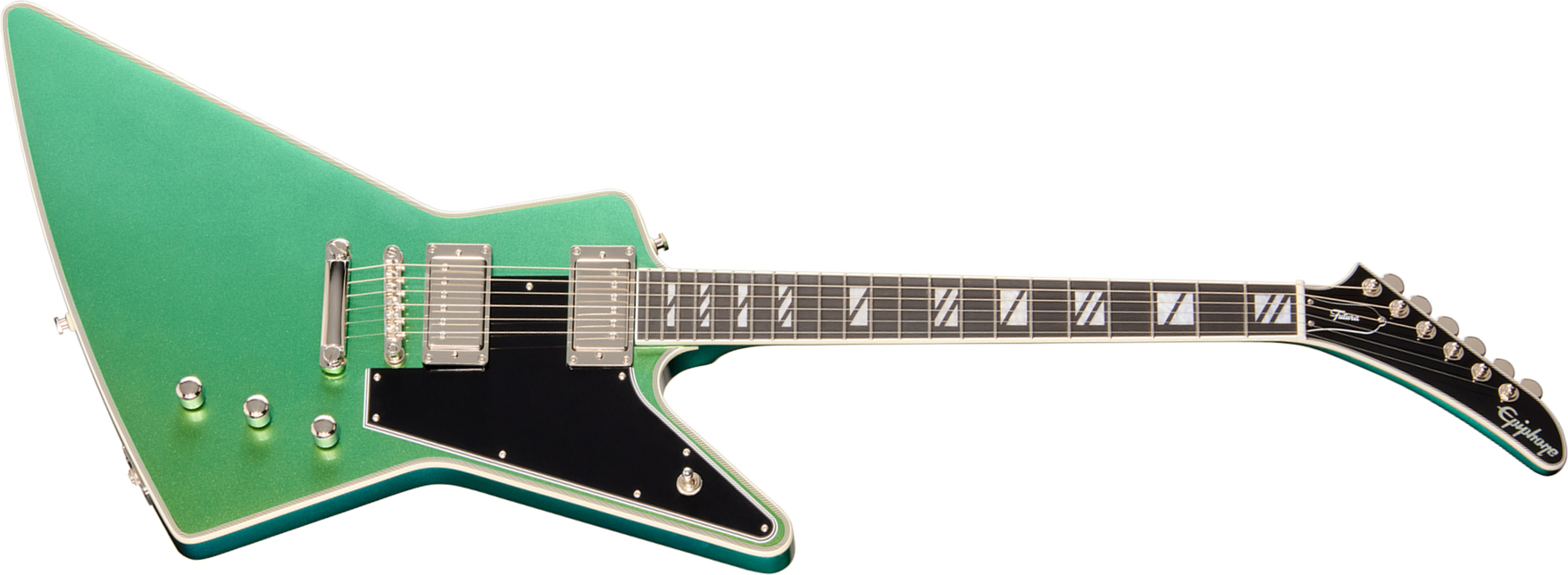 Epiphone Explorer Custom Futura Ibg 2h Ht Eb - Dragonfly Shift - Guitare Électrique MÉtal - Main picture