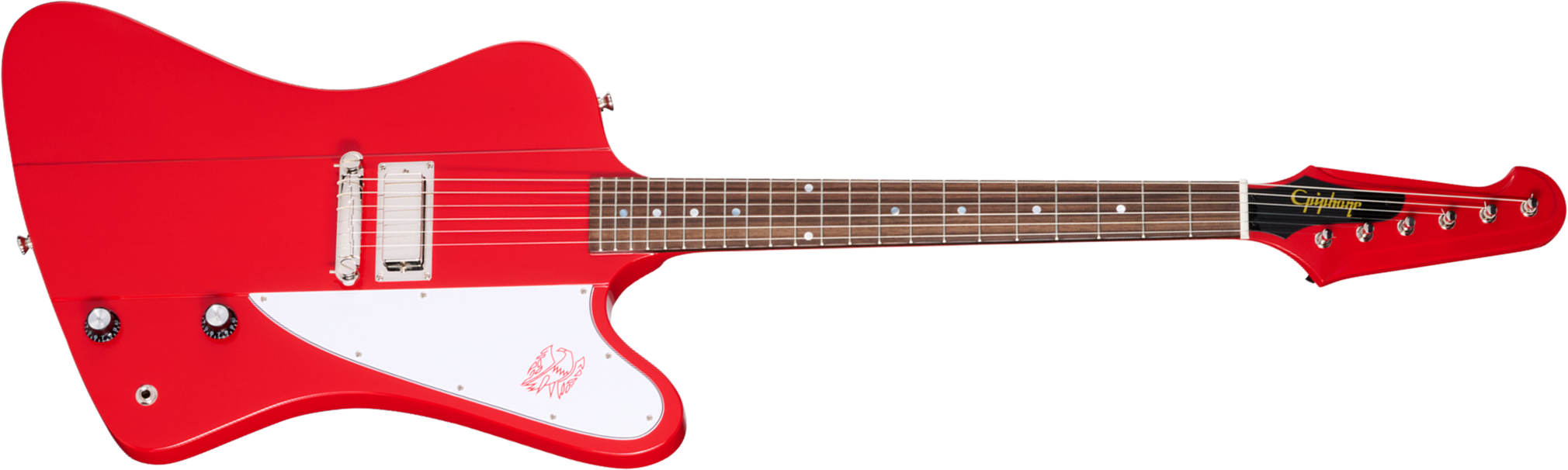 Epiphone Firebird I 1963 Reissue Ins.by.g.c 1mh Gibson Trem Rw - Cardinal Red - Guitare Électrique RÉtro Rock - Main picture