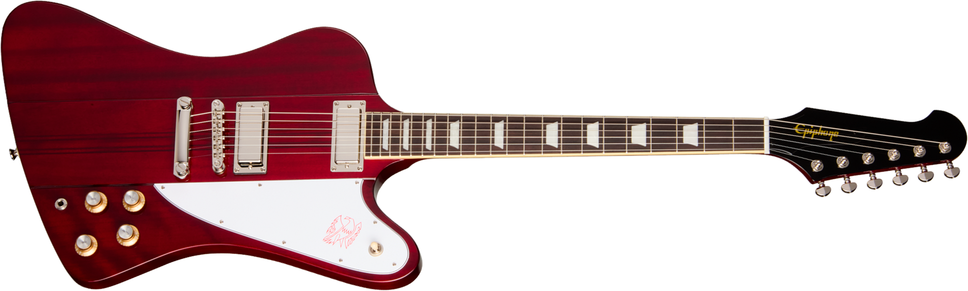 Epiphone Firebird Ibg Original 2h Ht Rw - Wine Red - Guitare Électrique RÉtro Rock - Main picture