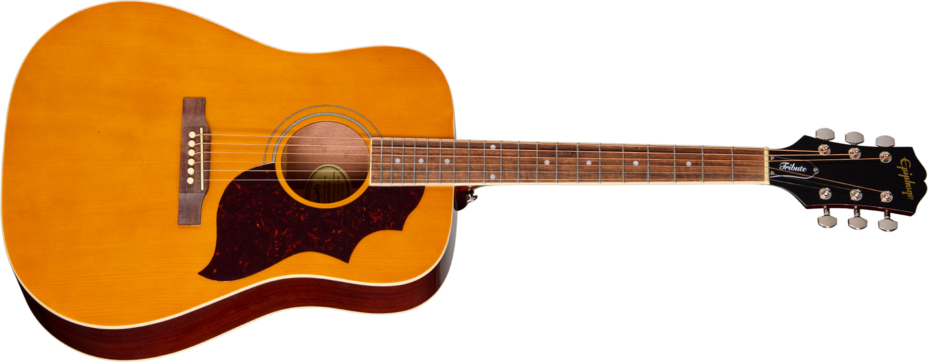 Epiphone Hummingbird Tribute Dreadnought Shsc Epicea Acajou Lau - Antique Natural - Guitare Folk - Main picture