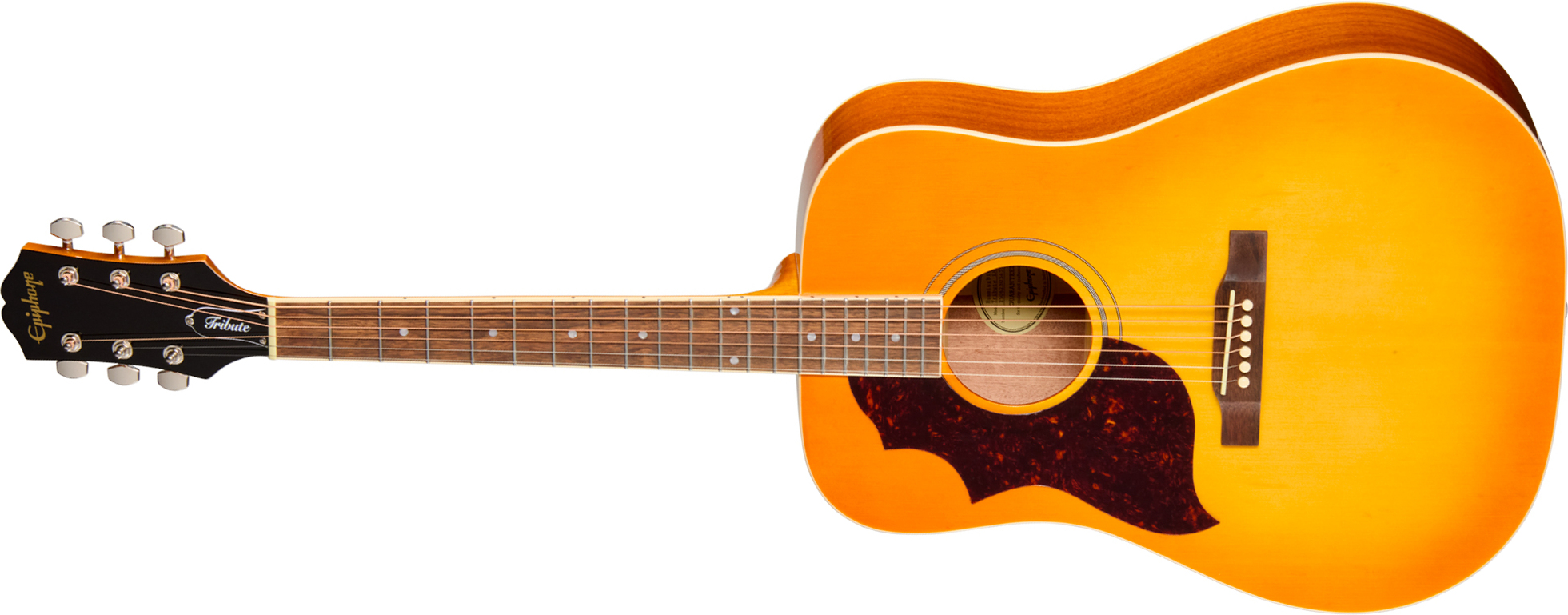 Epiphone Hummingbird Tribute Lh Dreadnought Shsc Gaucher Epicea Acajou Lau - Heritage Sunburst - Guitare Folk - Main picture