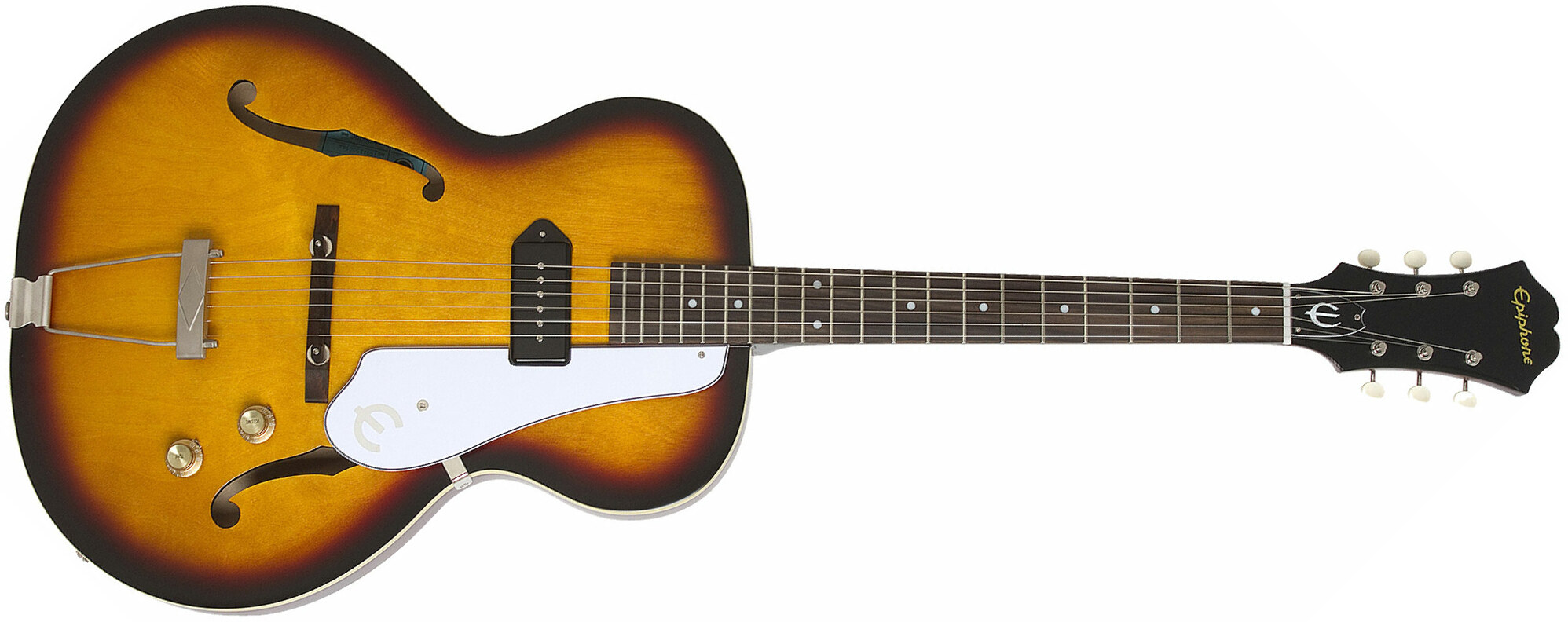 Epiphone Inspired By 1966 Century 2016 - Aged Gloss Vintage Sunburst - Guitare Électrique 1/2 Caisse - Main picture