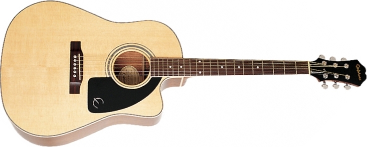 Epiphone J-45 Ec Studio Dreadnought Cw Epicea Acajou Rw - Natural - Guitare Electro Acoustique - Main picture