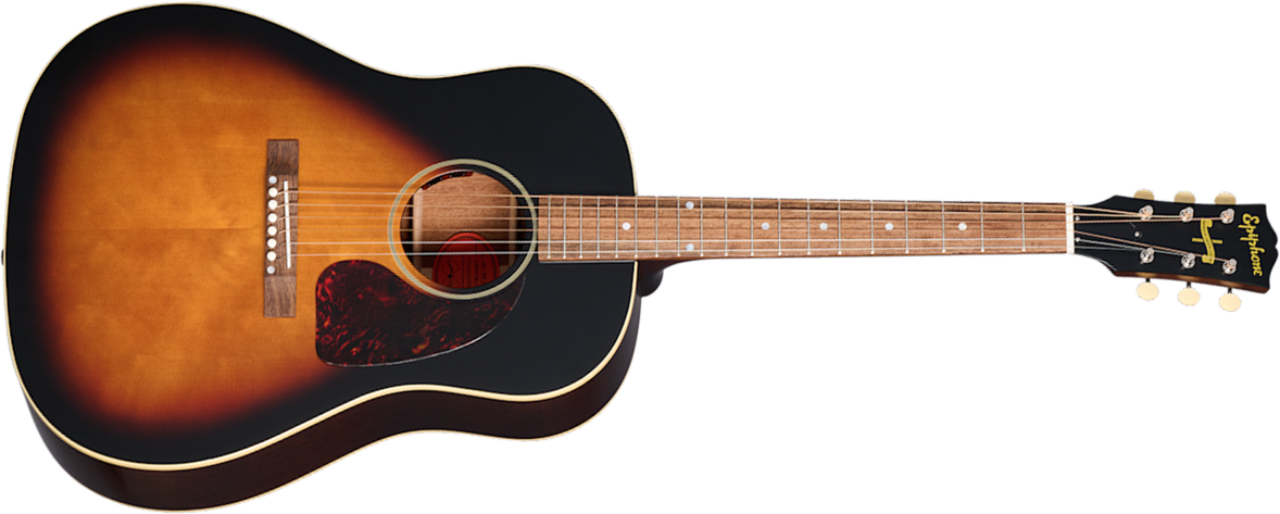Epiphone J45 1942 Banner Reissue Inspired By Dreadnought Epicea Acajou Lau - Vintage Sunburst - Guitare Folk - Main picture