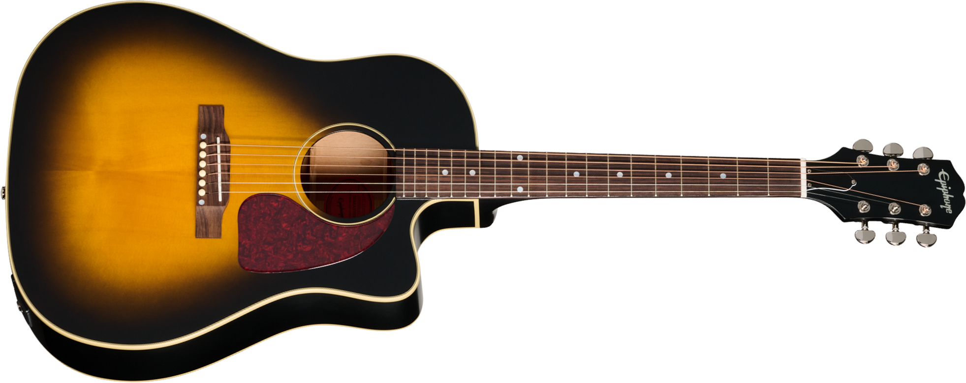 Epiphone J45 Standard Ec Ibg Dreadnought Cw Epicea Acajou Rw - Vintage Sunburst - Guitare Folk - Main picture